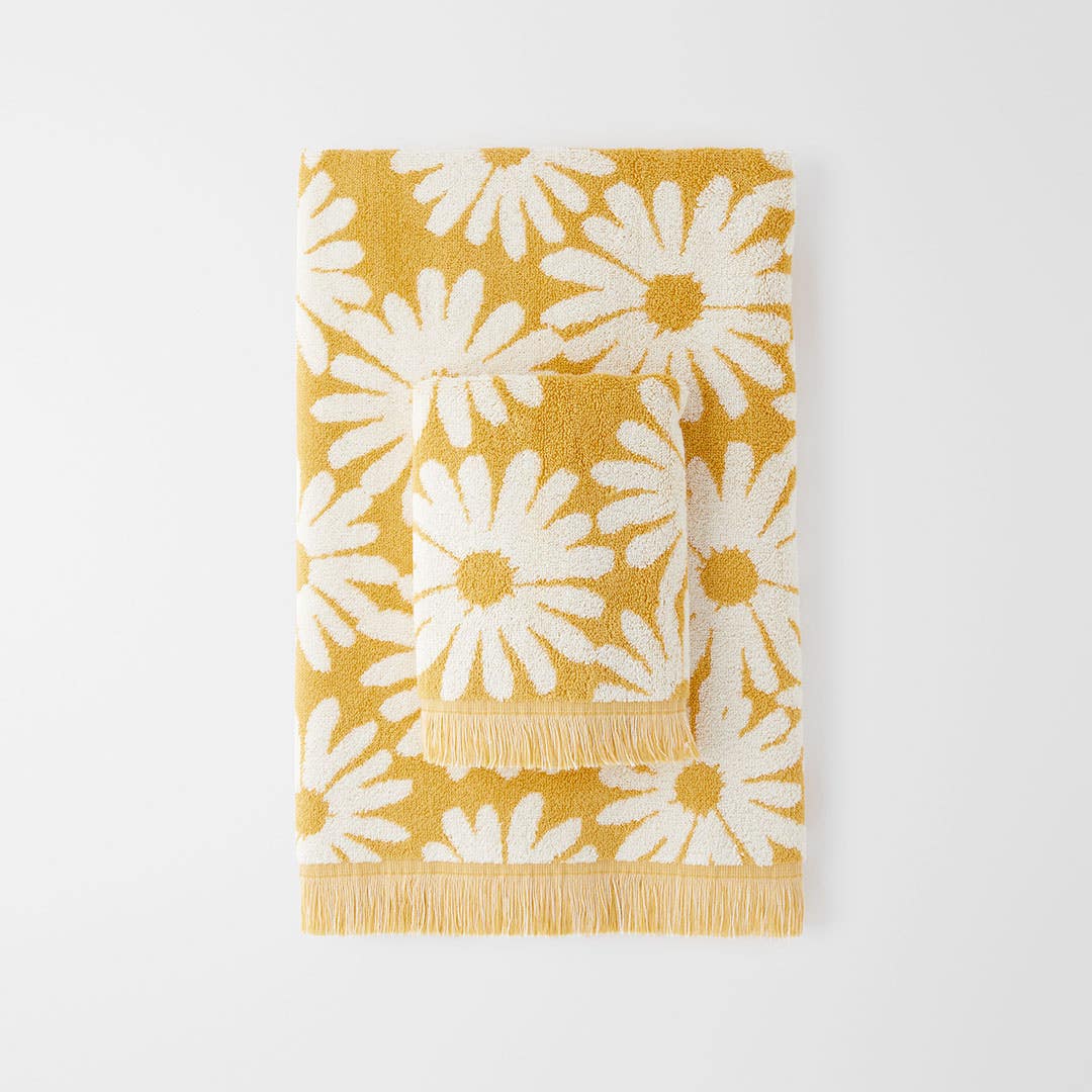 Daisy Towel - Yellow