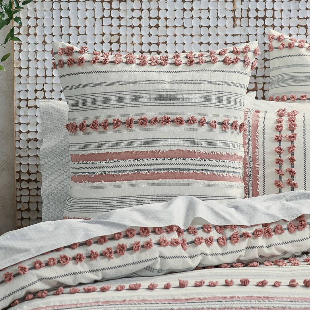 Chantico Quilt Cover - Rust Grey