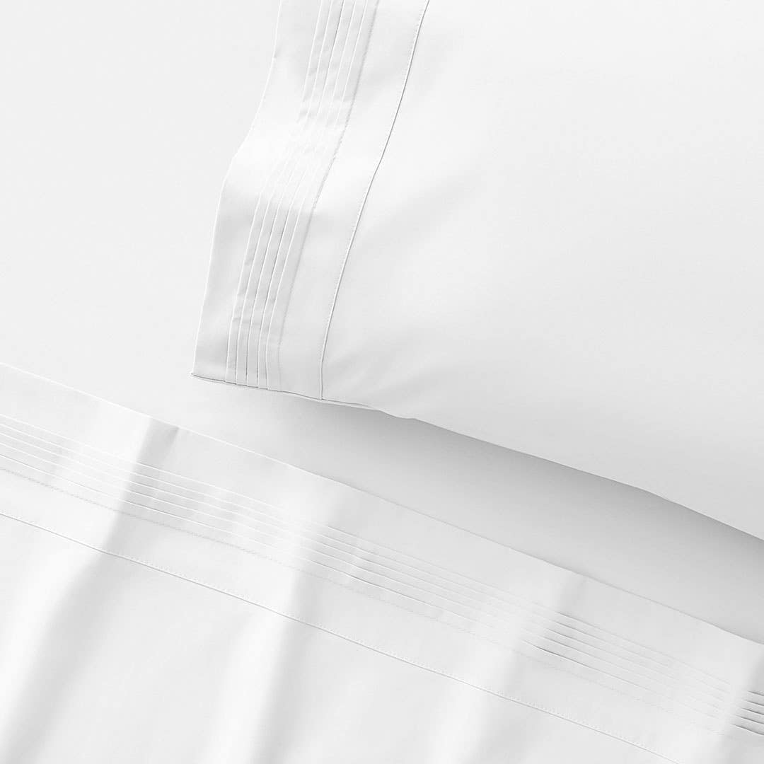 Sleeping Beauty 1200 TC Egyptian Cotton Sheet Set - White