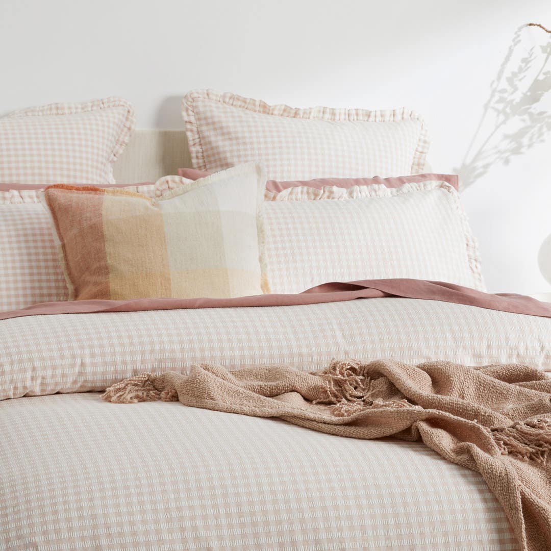 Eliza Quilt Cover - Blush