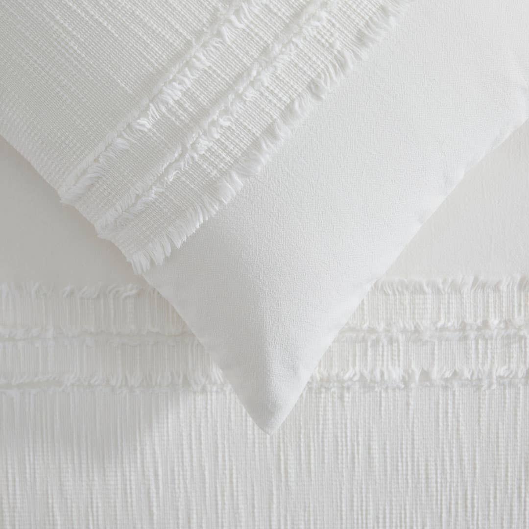 Dakota Quilt Cover - Ivory