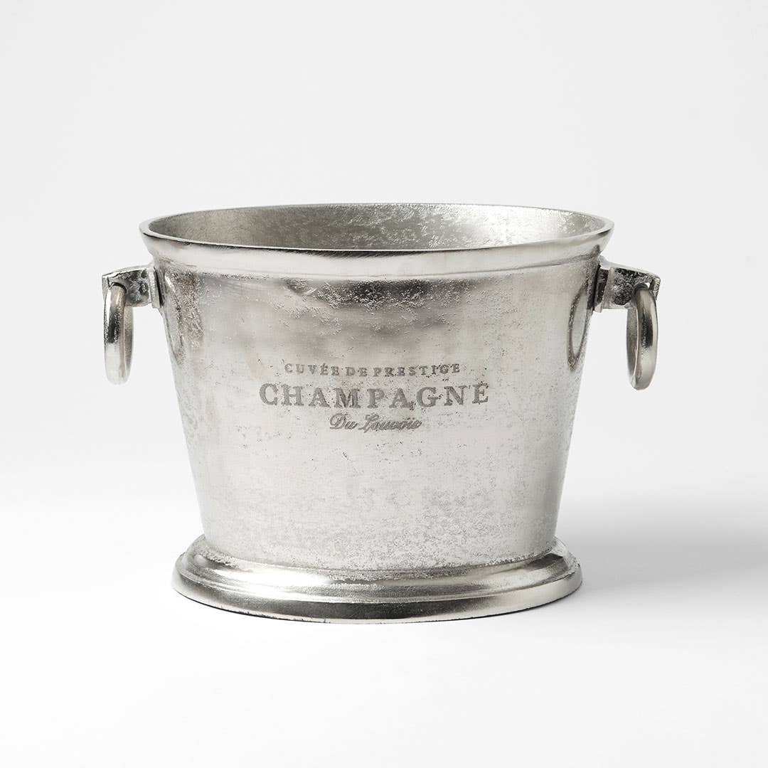 Oval Champagne Bucket - Pewter