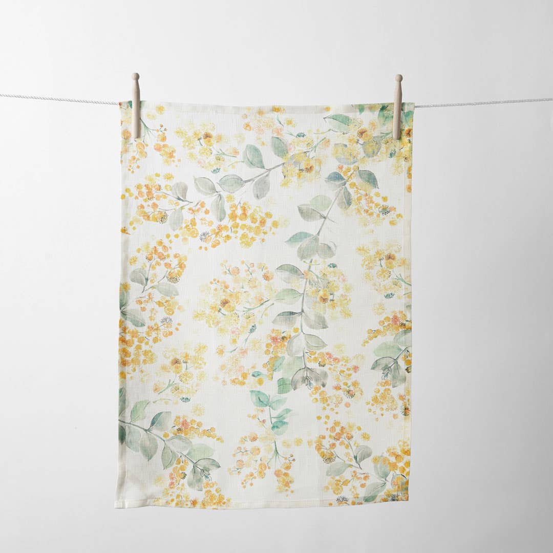 Silver Wattle Tea Towel