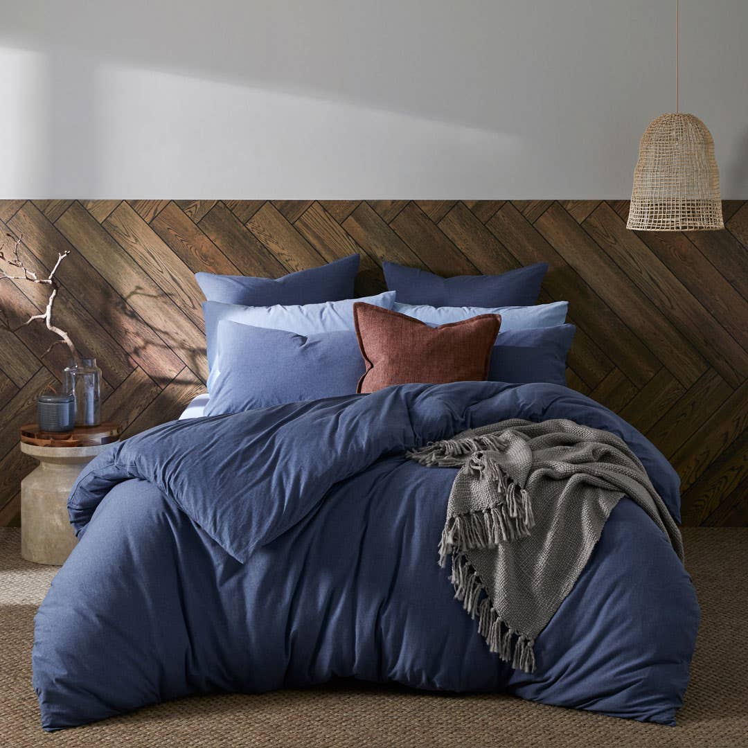 Jersey Quilt Cover - Denim