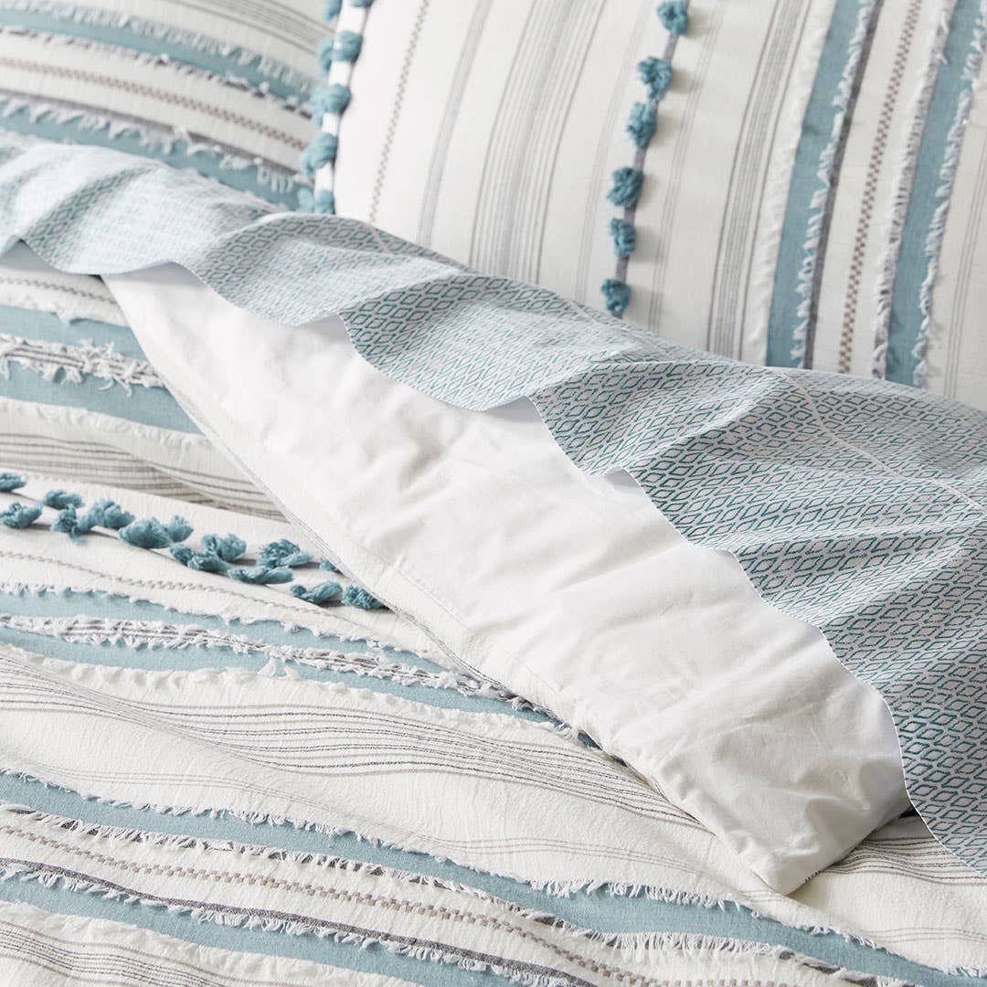 Chantico Quilt Cover - Smoke Blue