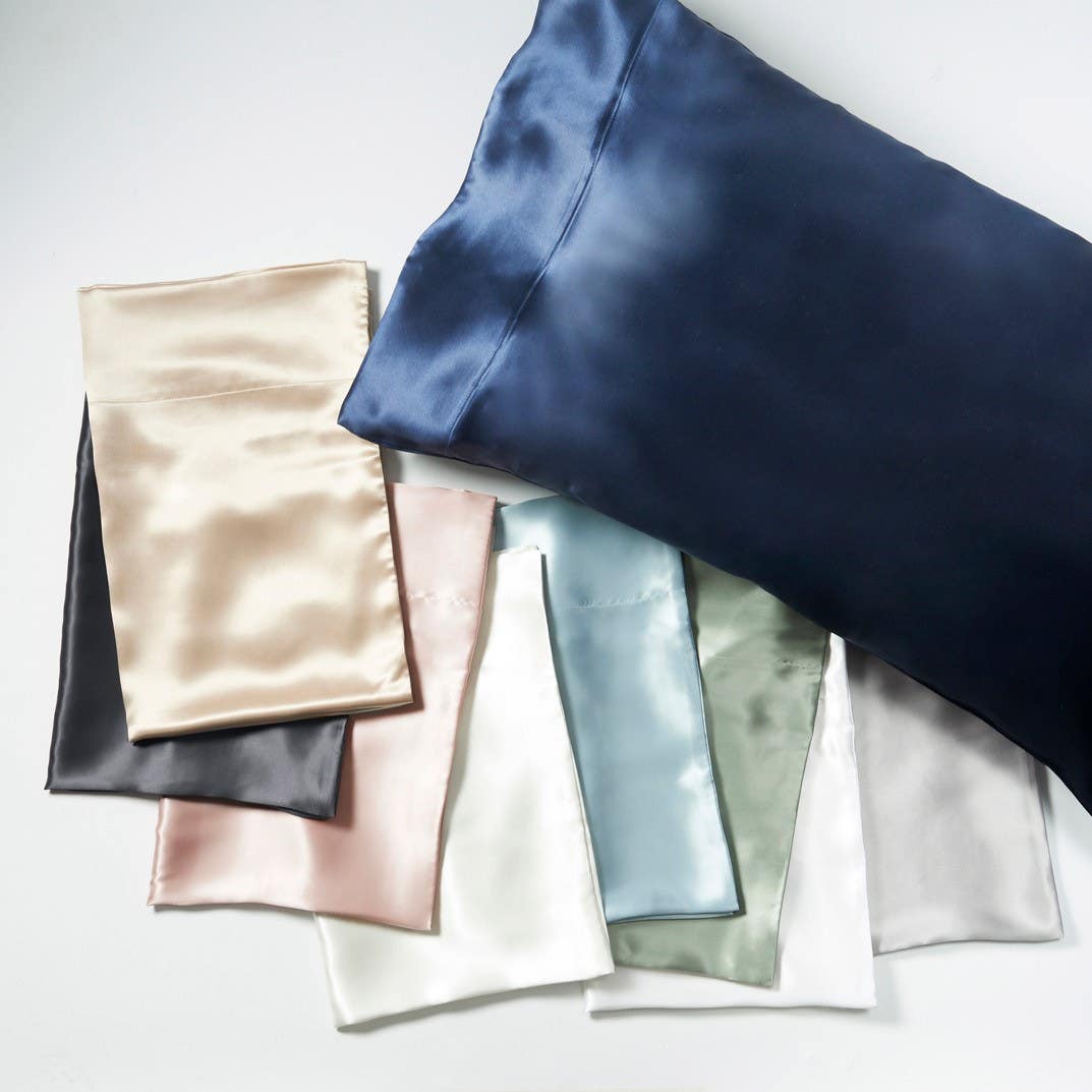 Silk Pillowcase - Navy