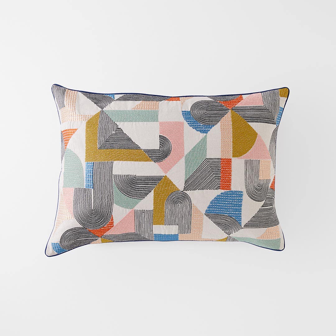 Klee Cushion - Navy/Multi