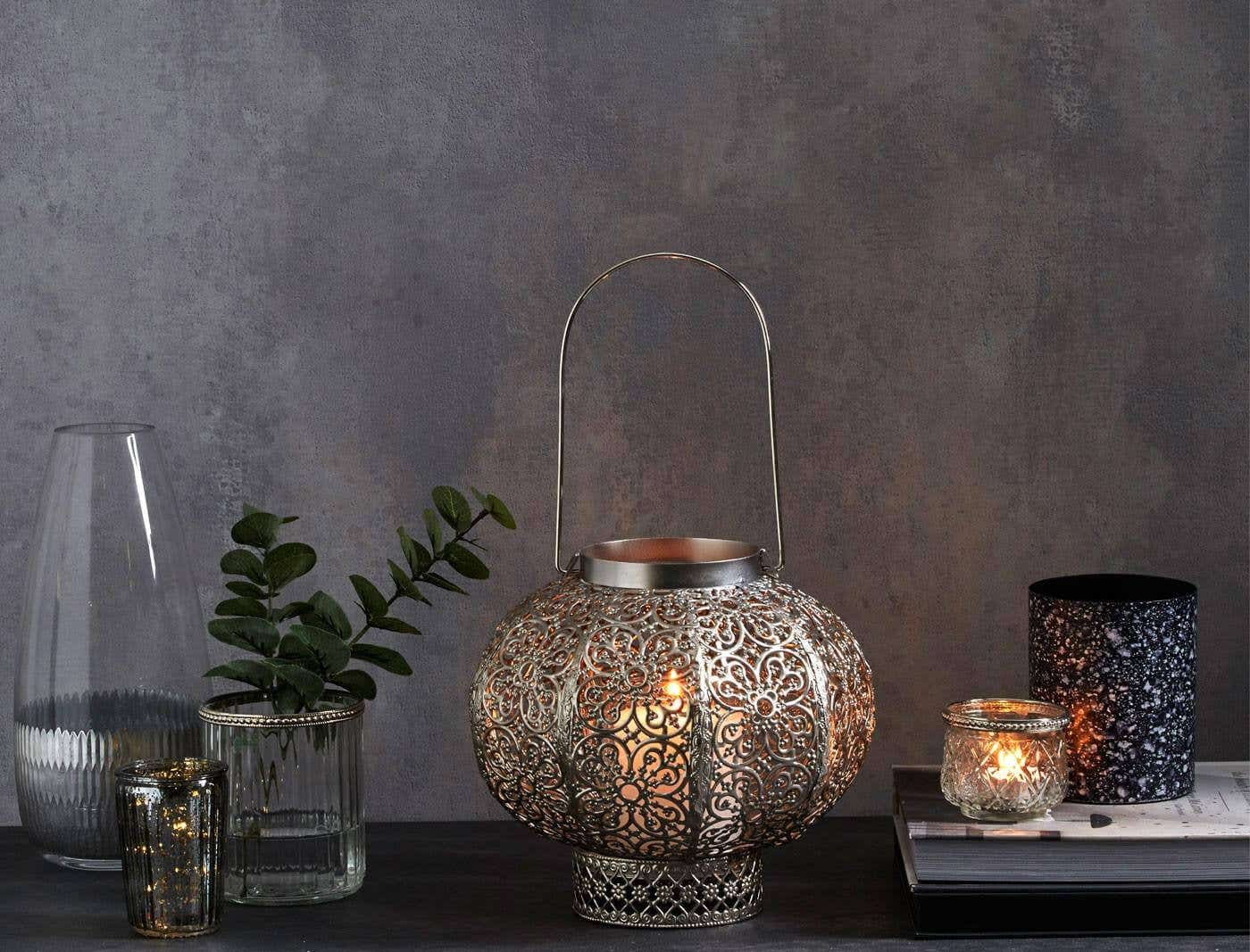 Filigree Curved Hanging Lantern