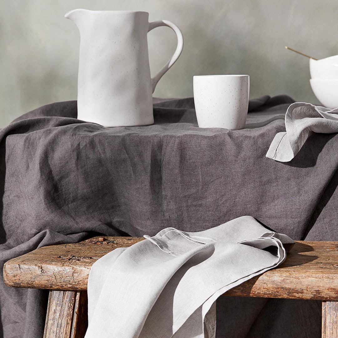 Milano Linen Napery - Charcoal