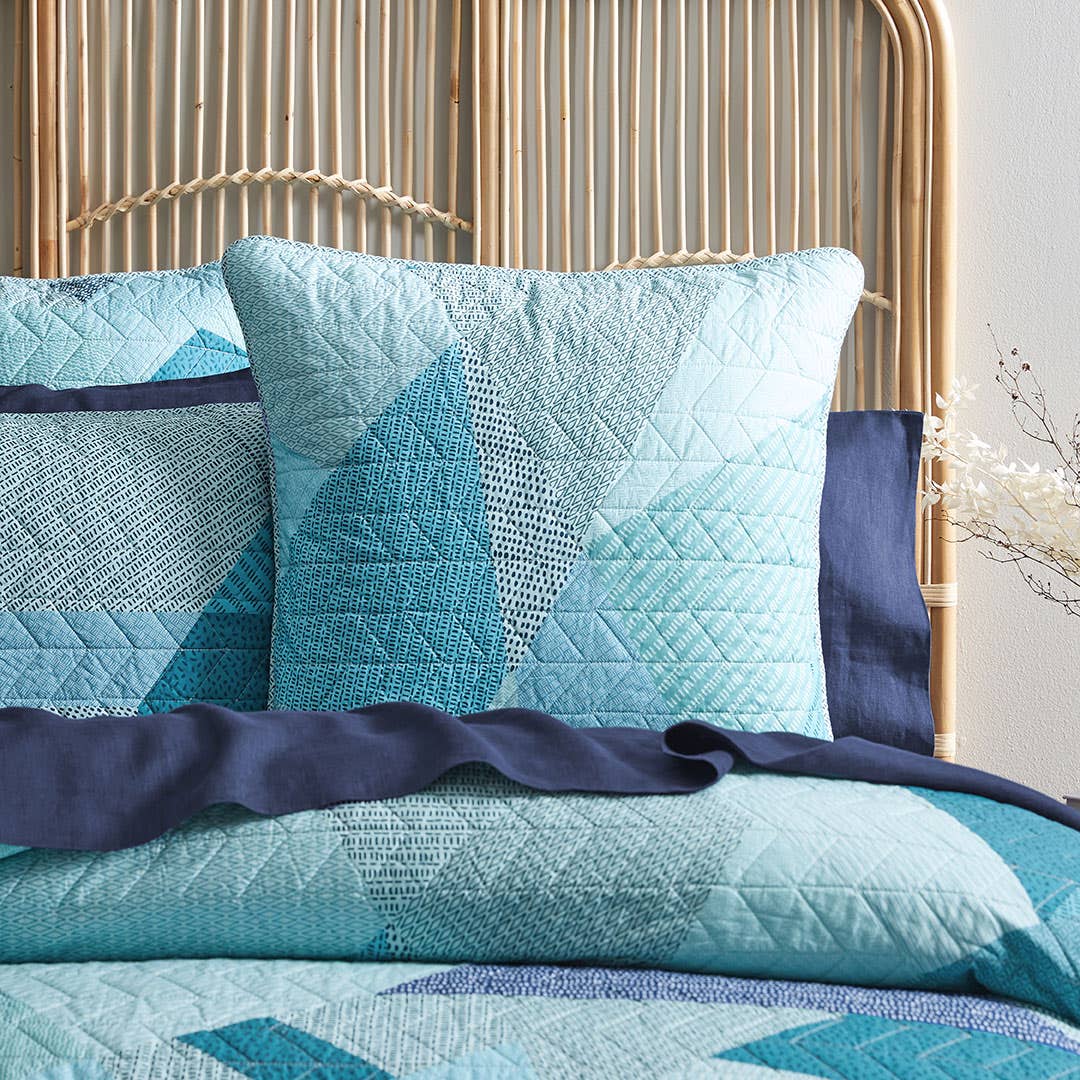 Takashi Quilt Cover - Blues