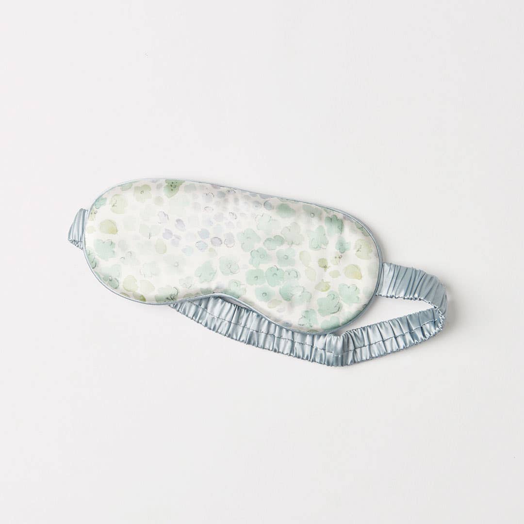 Silk Print Eye Mask - Green Print