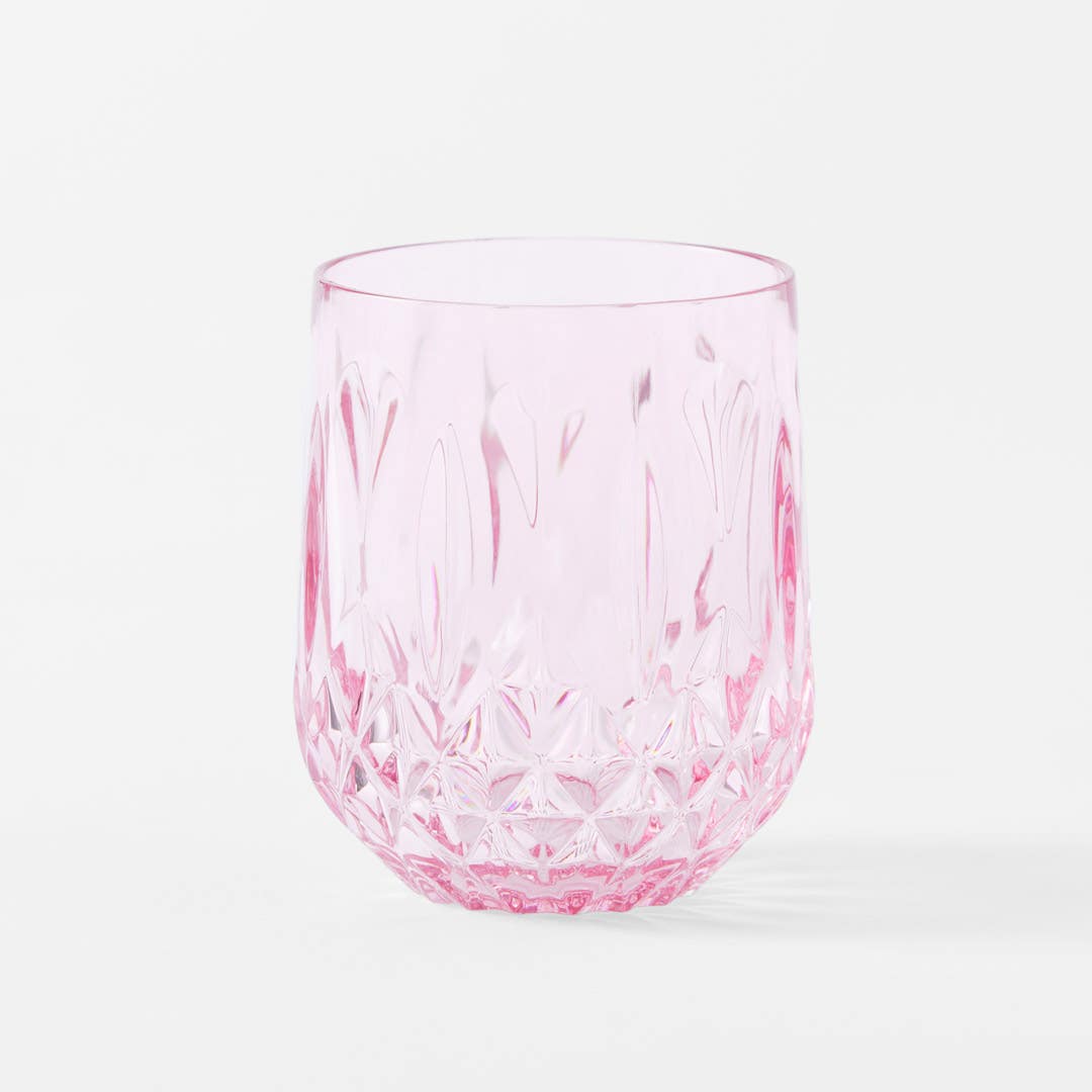 Crystal Look Outdoor Acrylic Dining - Pink