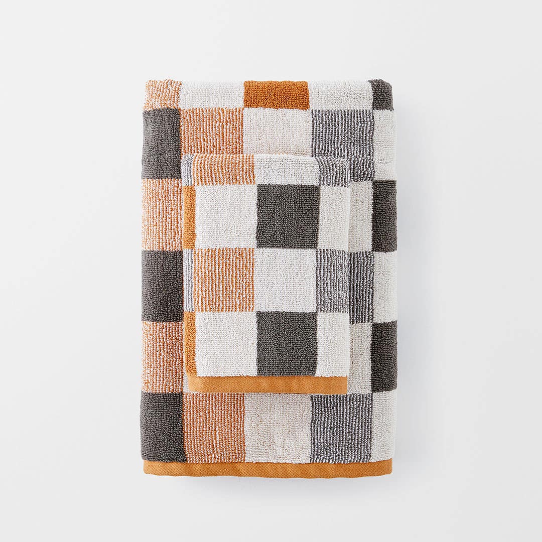 Marla Check Towel - Copper