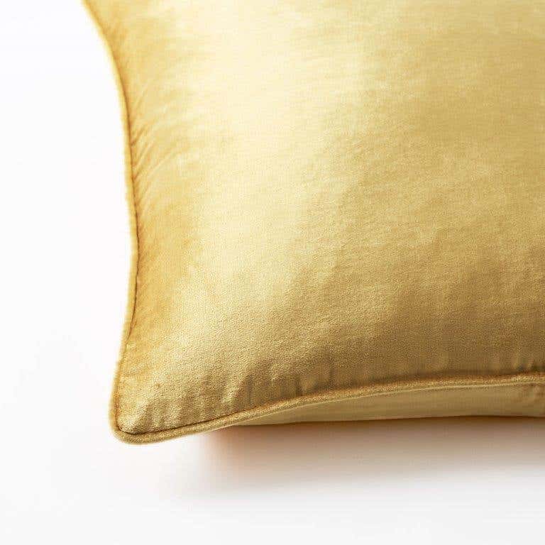 Margot Velvet Cushion - Gold