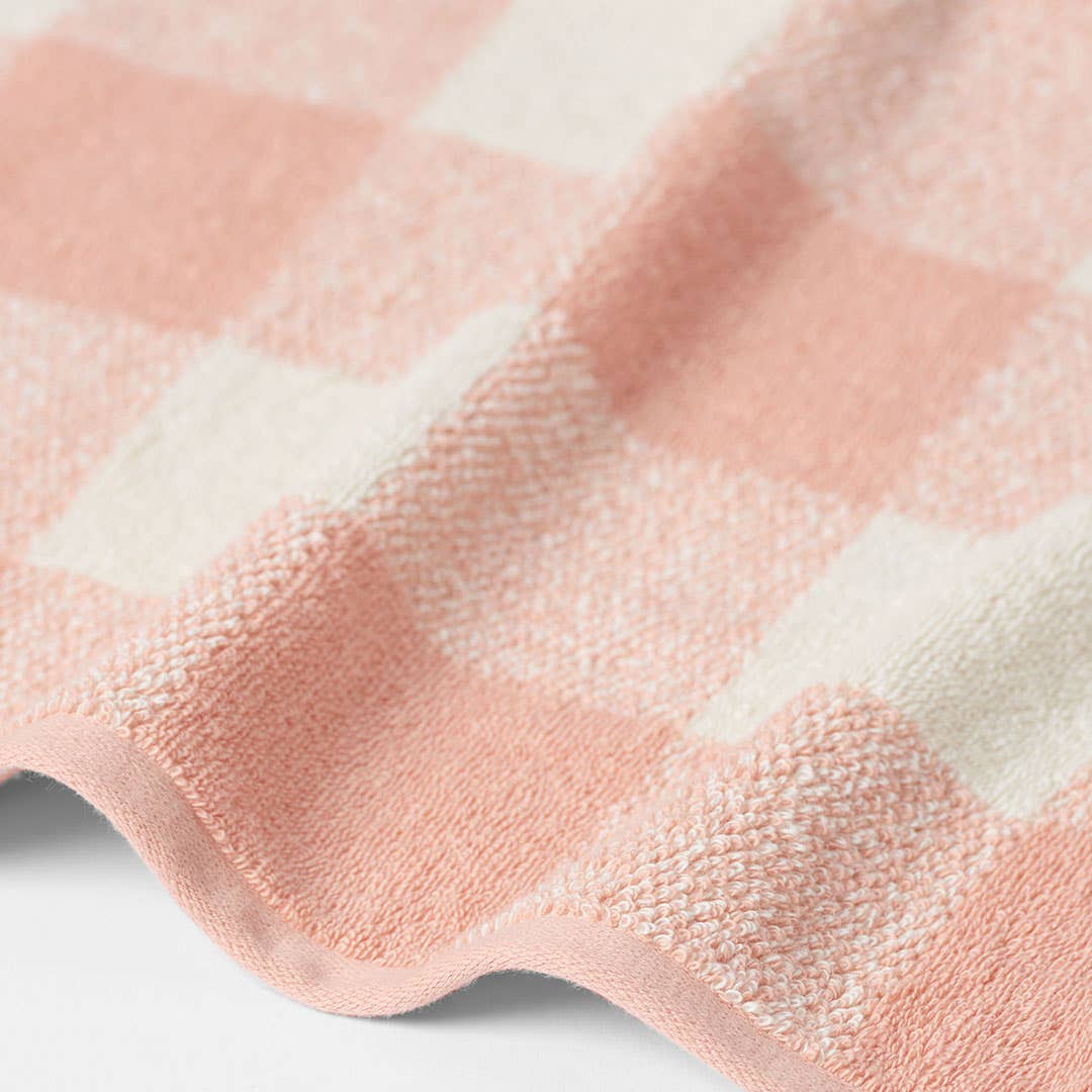 Gingham Towel - Blush