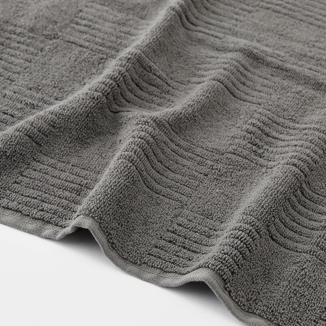 Marla Rib Towel - Charcoal