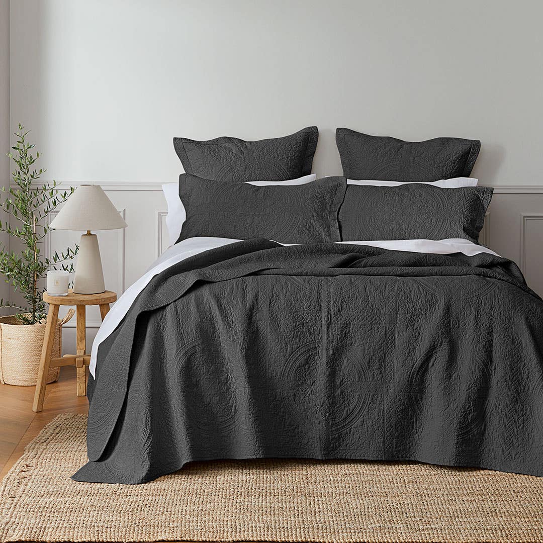 Artemida Bedspread - Charcoal