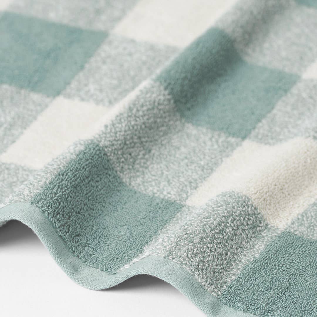 Gingham Towel - Pale Blue