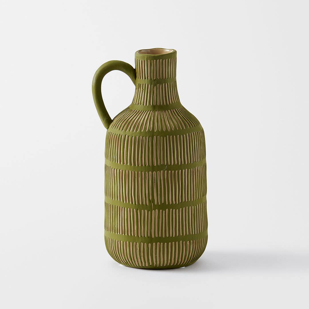 Freya Ceramic Vase Large - Green