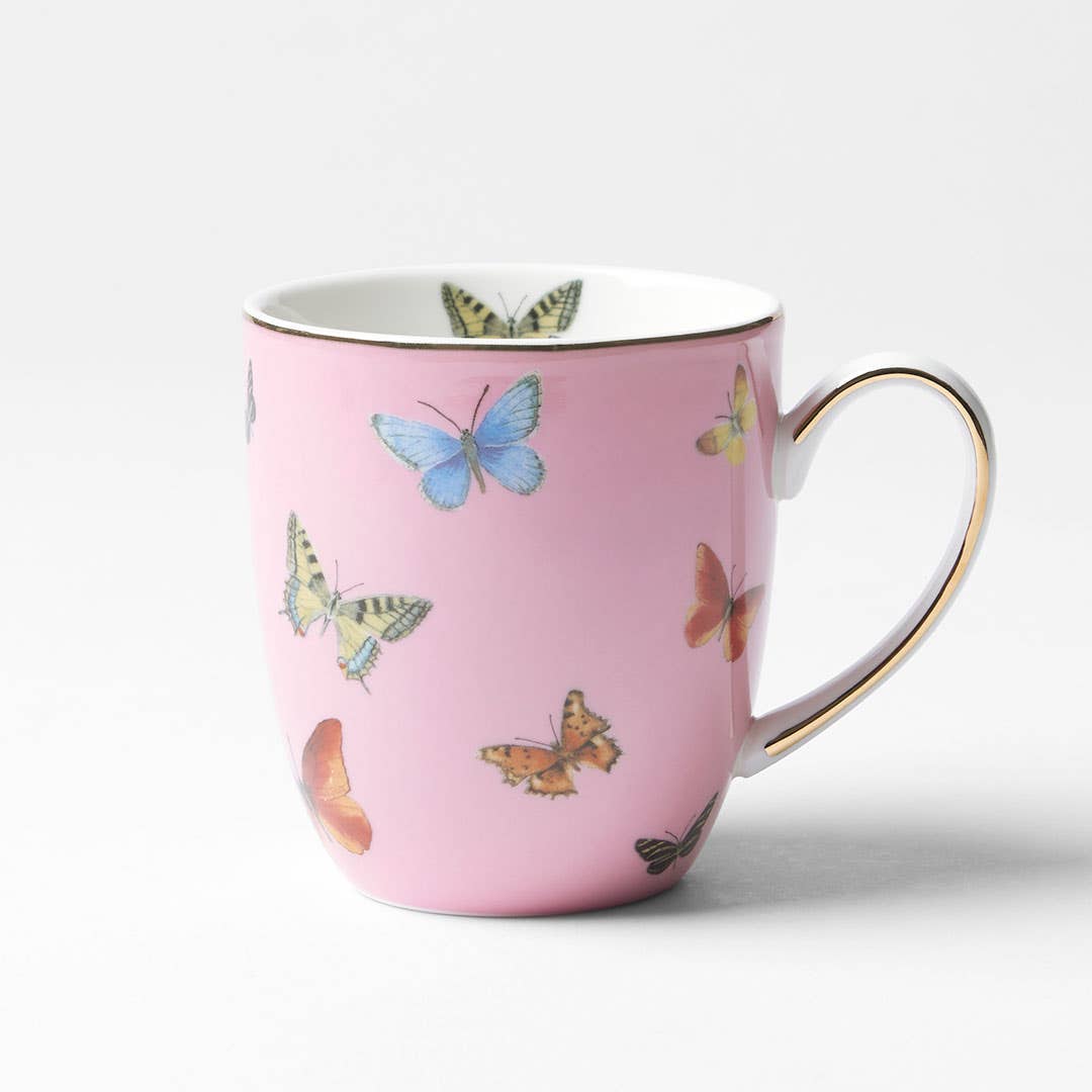 Miss Butterflies Mug - Pink