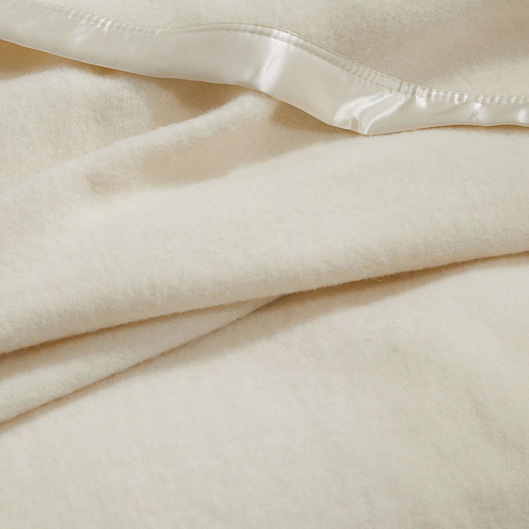 Cooper Woollen Blanket - Natural White